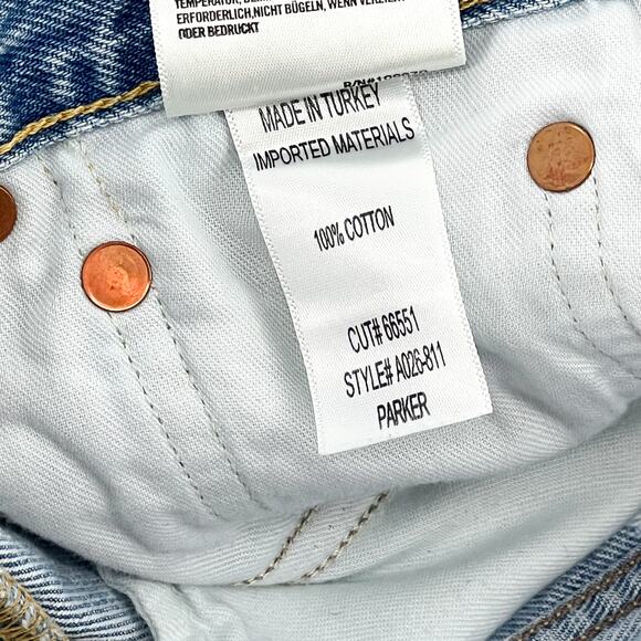 AGOLDE Parker Denim Shorts Women’s Size 22 Swapmeet Distressed - Picture 4 of 5